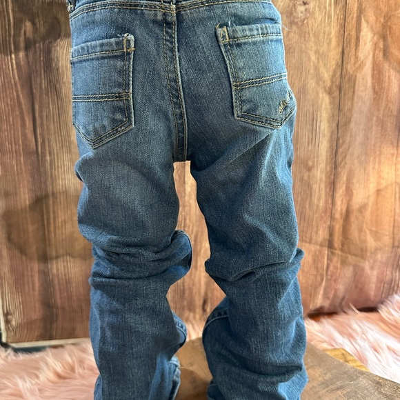 Oshkosh, girls Size 5 Slim, Blue denim bootcut, stretch - Picture 3 of 10